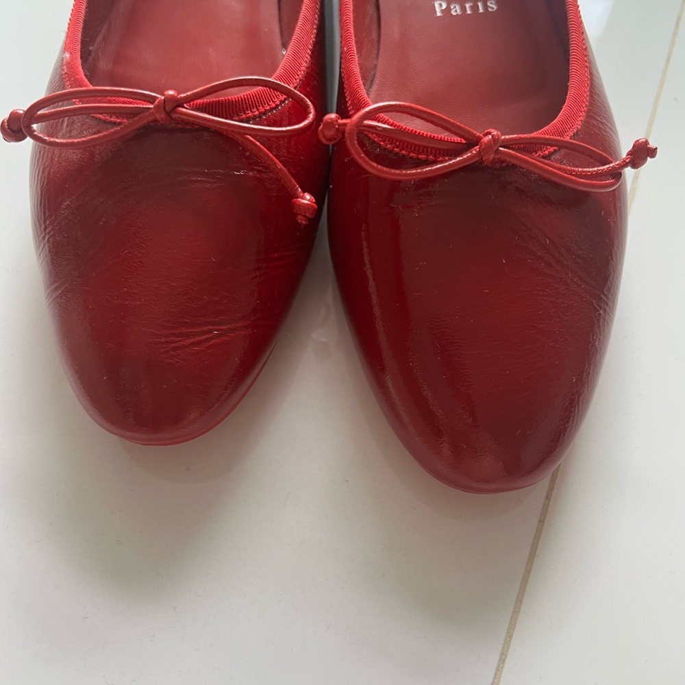Christian Louboutin - Sweetie Jane Flat - Red - 38.5 - Picture 9 of 12